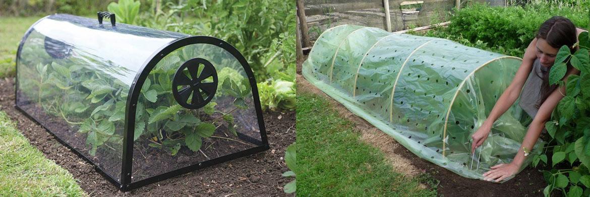 POLY NET or FLEECE Choice of 3m grow tunnels cloches 