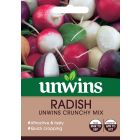 Radish (Globe) Unwins Crunchy Mix Seeds