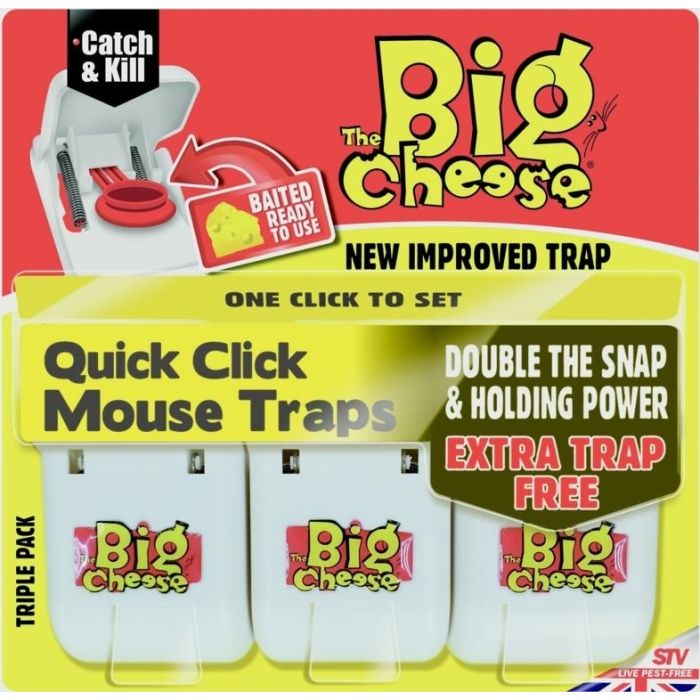 Ralph Yates & Sons  The Big Cheese Quick Click Mouse Trap 3 pack