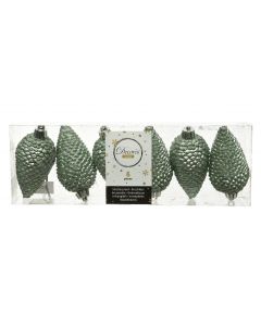 Kaemingk Pinecone Shatterproof Glitter - Sage Green