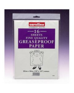 Caroline Greaseproof Sheets - Pack of 16 - 10" x 15" (25cm x 38cm)