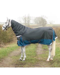 DefenceX System 50 Turnout Rug with Detachable Neck Cover - 5'9	