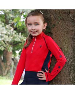 Hy Equestrian DynaMizs Ecliptic Baselayer - Red/Navy - 11-12 Years
