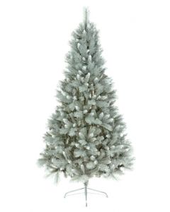 Premier Silver Tip Fir Grey PVC Silver Tipping Christmas Tree - 7ft