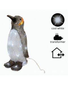 Kaemingk Outdoor LED Acrylic Penguin - 24 Light Cool White