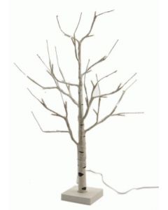Kaemingk LED Birch Christmas Tree - White / Warm White - 125cm - 48 Lights