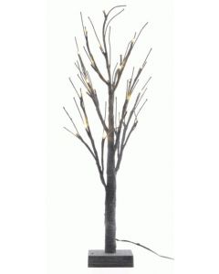 Kaemingk LED Grey Chalk Christmas Tree - Grey Chalk / Warm White - 180cm - 96 Lights