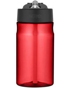 Thermos Hydration Bottle with Straw Red