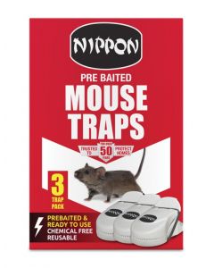 Nippon Pre-Baited Plastic Mouse Traps - 123g