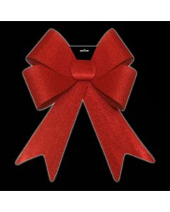 Davies Products Jumbo Glitter Bow - Red
