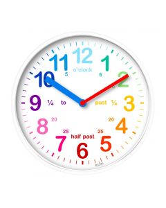 Acctim Wickford Kids Time Teach Clock 20cm - White