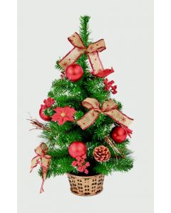 Premier Dressed Christmas Tree - 60cm Red