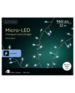 Kaemingk Micro Big LED Compact Lights - Cool White/Silver
