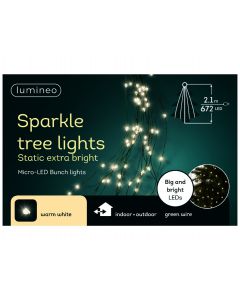 Kaemingk Micro Big LED Tree Lights - Warm White/Green