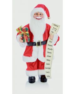 Premier Standing Santa With Glasses - 40cm Red