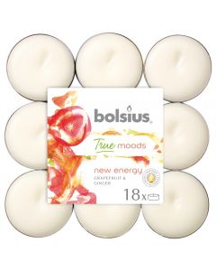 Bolsius 4 Hour Tealights - New Energy - Pack of 18