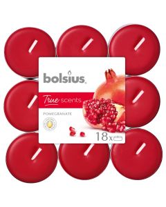 Bolsius 4 Hour Tealights - Pomegrante - Pack of 18