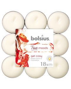 Bolsius 4 Hour Tealights - Get Cosy - Pack of 18