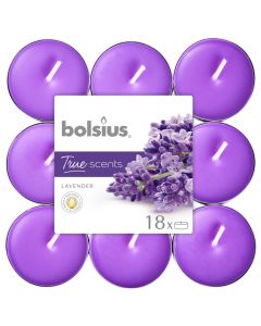 Bolsius 4 Hour Tealights - Lavender - Pack of 18