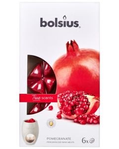 Bolsius Fragranced Wax Melts - Pomegrante - Pack of 6