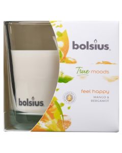 Bolsius Fragranced Candle In A Glass - Feel Happy
