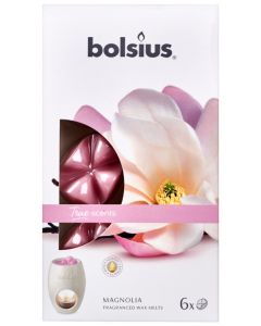 Bolsius Fragranced Wax Melts - Magnolia - Pack of 6