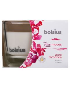 Bolsius Fragranced Candle In A Glass - Pure Romance - 63/90