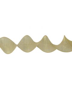 Davies Products Ruffle Ribbon - 10mm x 2.7m Gold