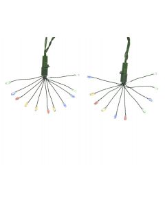 Kaemingk Micro Big LED Bouquet - Multi Coloured - Green Cable
