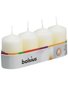 Bolsius Pillar Candle - Ivory 60/40 - Tray 4