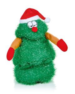 Premier Animated Singing Norbert Christmas Tree - 28cm Battery Operated
