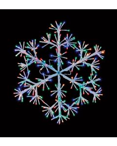 Premier 90cm Starburst Snowflake - White/Multi Coloured