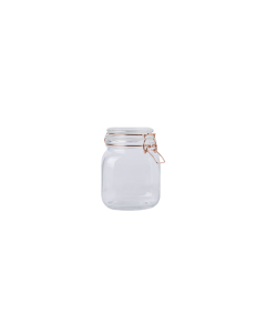 Sabichi Copper Clip Top Glass Jar - 900ml