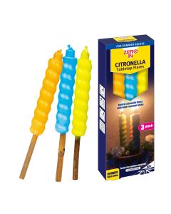 Zero In Table Top Citronella Flares - Pack of 3