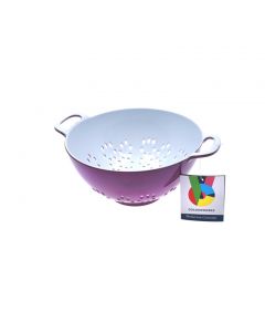 Colourworks Melamine Colander - 15cm - Purple White