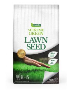 Empathy RHS Supreme Green Lawn Seed - 3kg - Covers 84m2