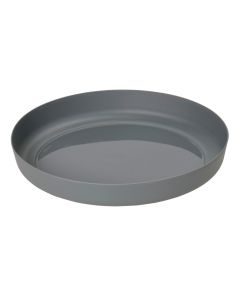Clever Pots Plant Pot Tray Round Charcoal - 40cm