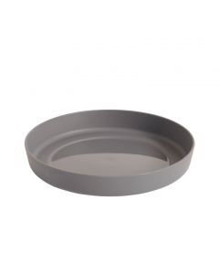 Clever Pots Round Plant Pot Tray - 20cm - Charcoal