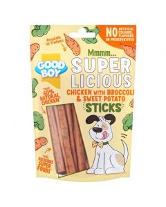 Good Boy Superlicious Chicken Sticks With Broccoli & Sweet Potato - 110g