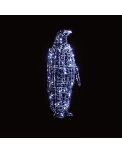 Premier Christmas Soft Acrylic Penguin 80 LEDs 90cm
