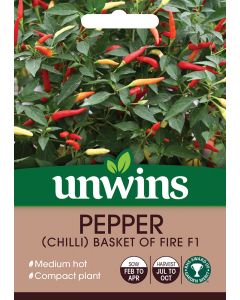 Pepper (Chilli) Basket of Fire F1 Seeds