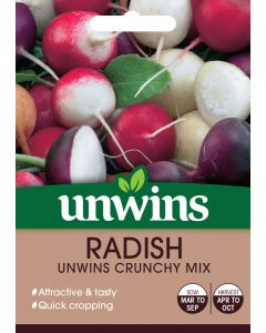 Radish (Globe) Unwins Crunchy Mix Seeds