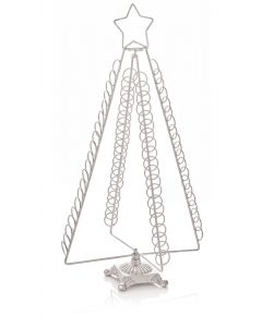 Premier Silver Tree Metal Christmas Card Holder - Fits 80 Cards - 50cm