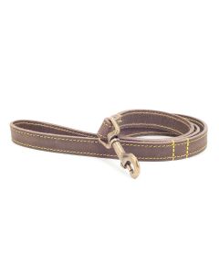 Ancol Timberwolf Leather Lead - Sable - 1m x 19mm