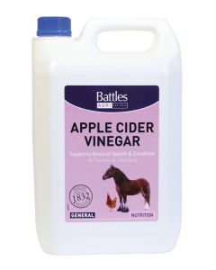 Battles Cider Vinegar for Horses and Chickens - 5L