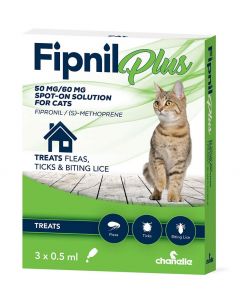 Fipnil Plus Spot-On For Cats - 3 Pipettes