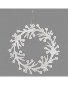 Davies Products Pearl Frost Wreath - 15cm