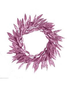 Davies Products Leaves Wreath - 45cm Blush
