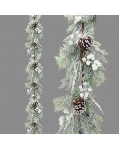 Davies Products Luxury Frosted Garland - 6ft