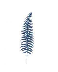 Davies Products Christmas Decoration Glitter Fern Pick - 40cm - Peacock